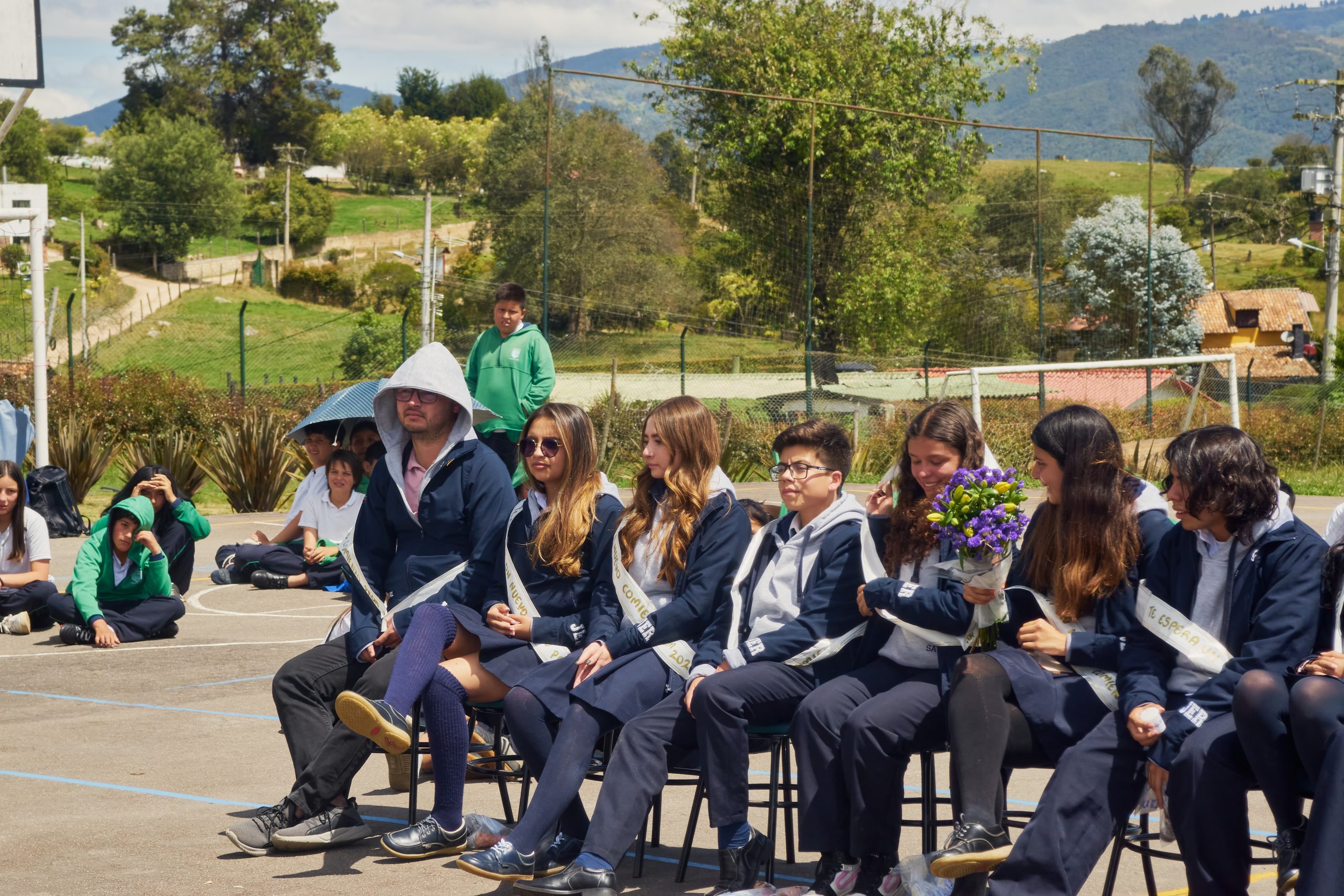 Izada de bandera y entrega de símbolos Colegio José Eustasio Rivera
