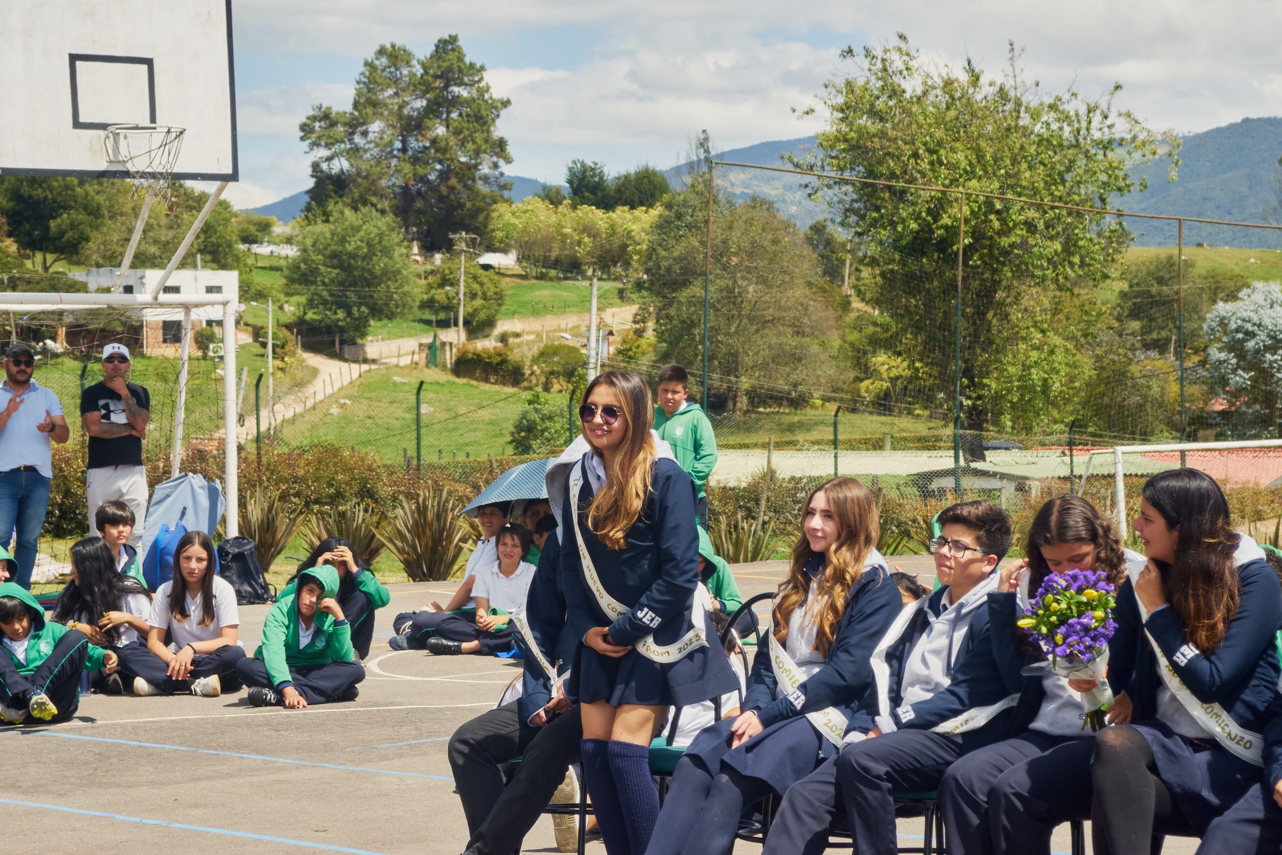 Izada de bandera y entrega de símbolos Colegio José Eustasio Rivera
